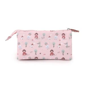 MONNEKA ESTUCHE 3 COMPARTIMENTOS LITTLE RED PERSONALIZABLE