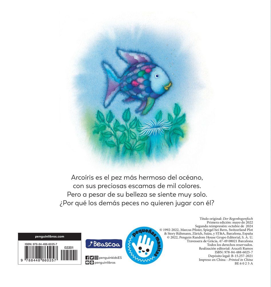 BEASCOA EL PEZ ARCOÍRIS PEQUEÑAS MANITAS - Imagen 2
