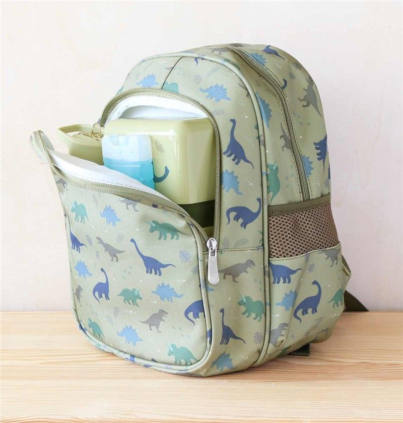 LITTLE LOVELY MOCHILA BOLSILLO TÉRMICO DINOSAURIOS - Imagen 2