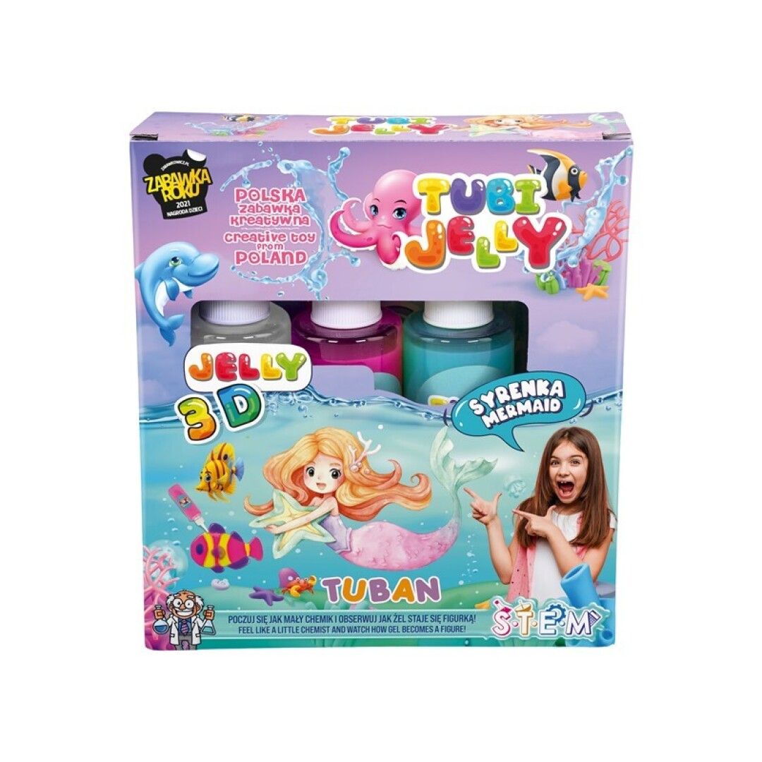 TUBAN CONJUNTO TUBI JELLY 3 COLORES SIRENA