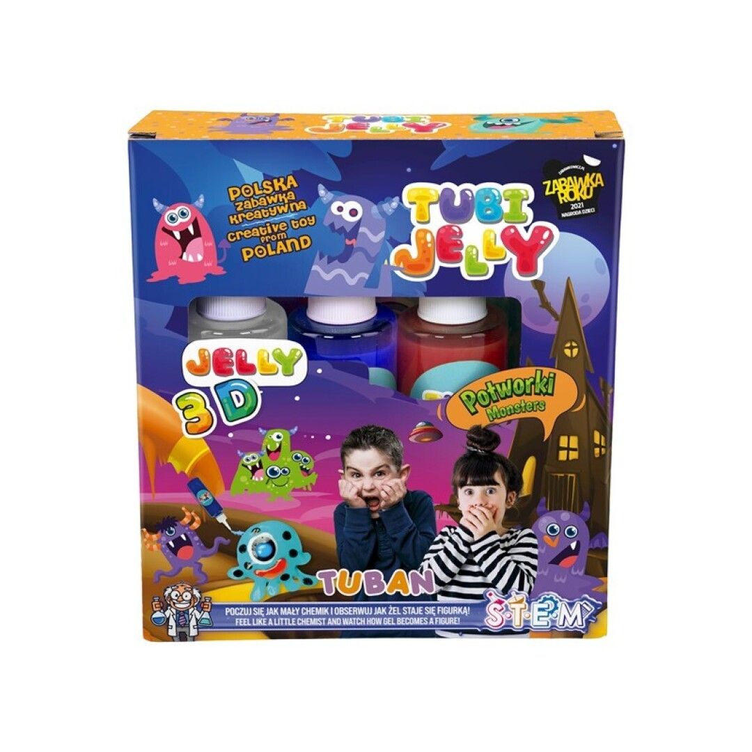 TUBAN CONJUNTO TUBI JELLY 3 COLORES MONSTRUOS