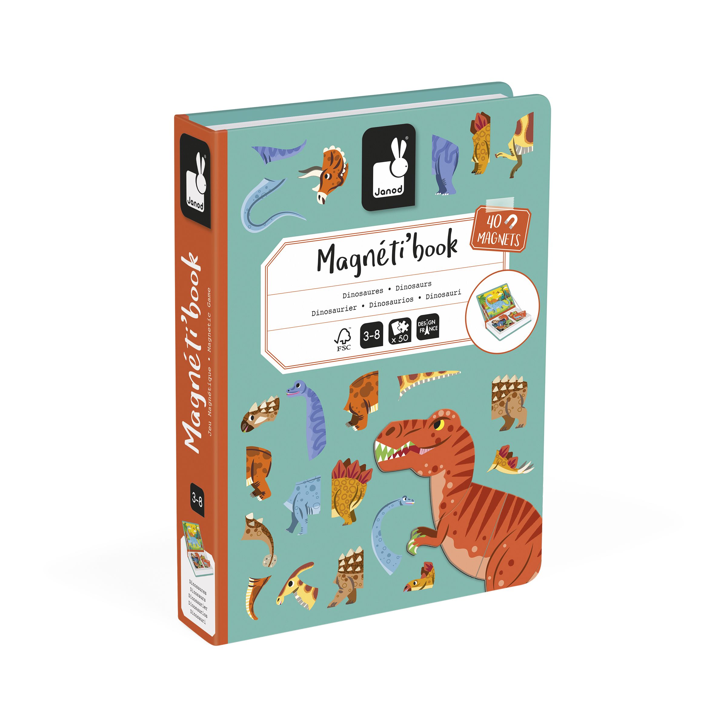 JANOD MAGNETI'BOOK DINOSAURIOS