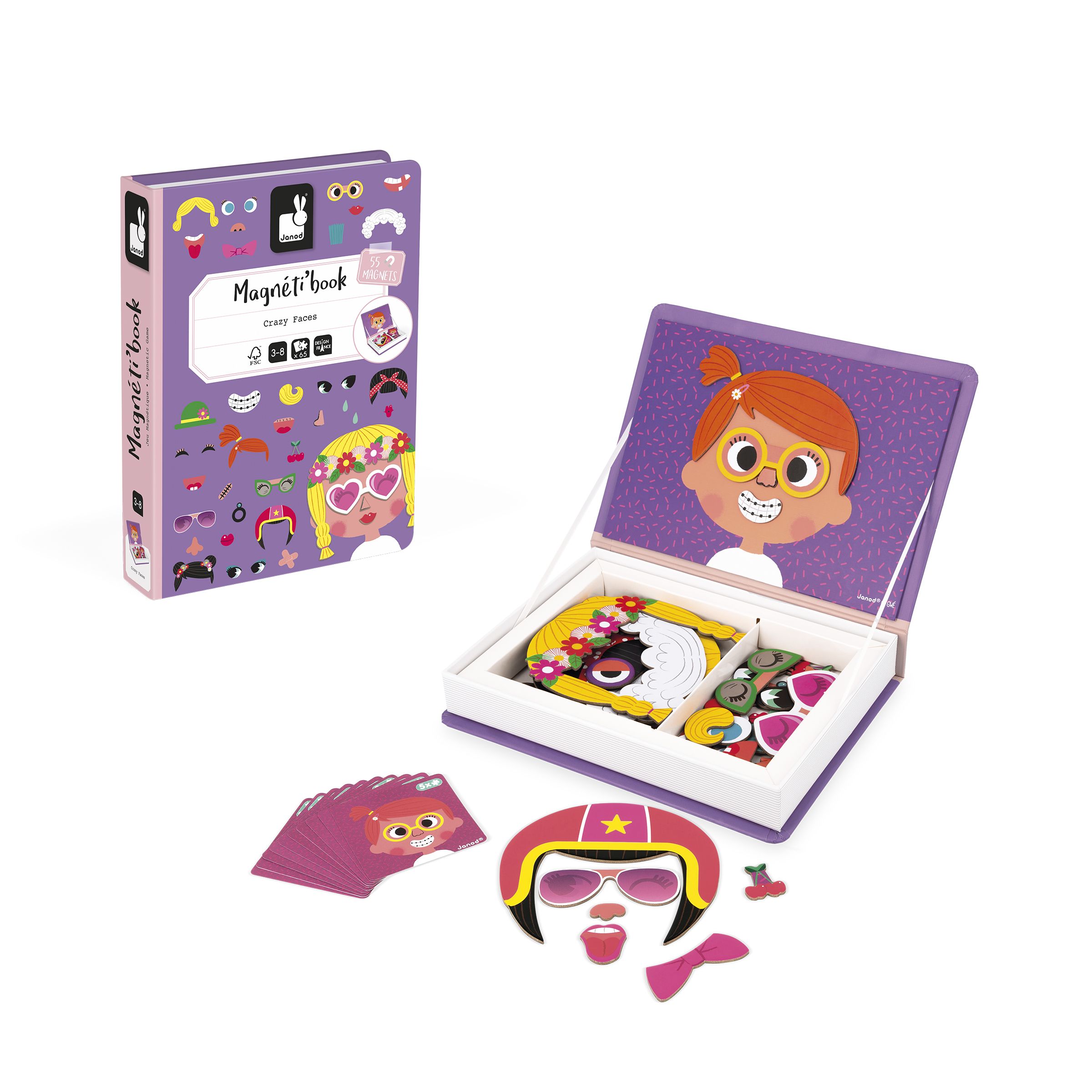 JANOD MAGNETI'BOOK CRAZY FACES CHICAS - Imagen 2