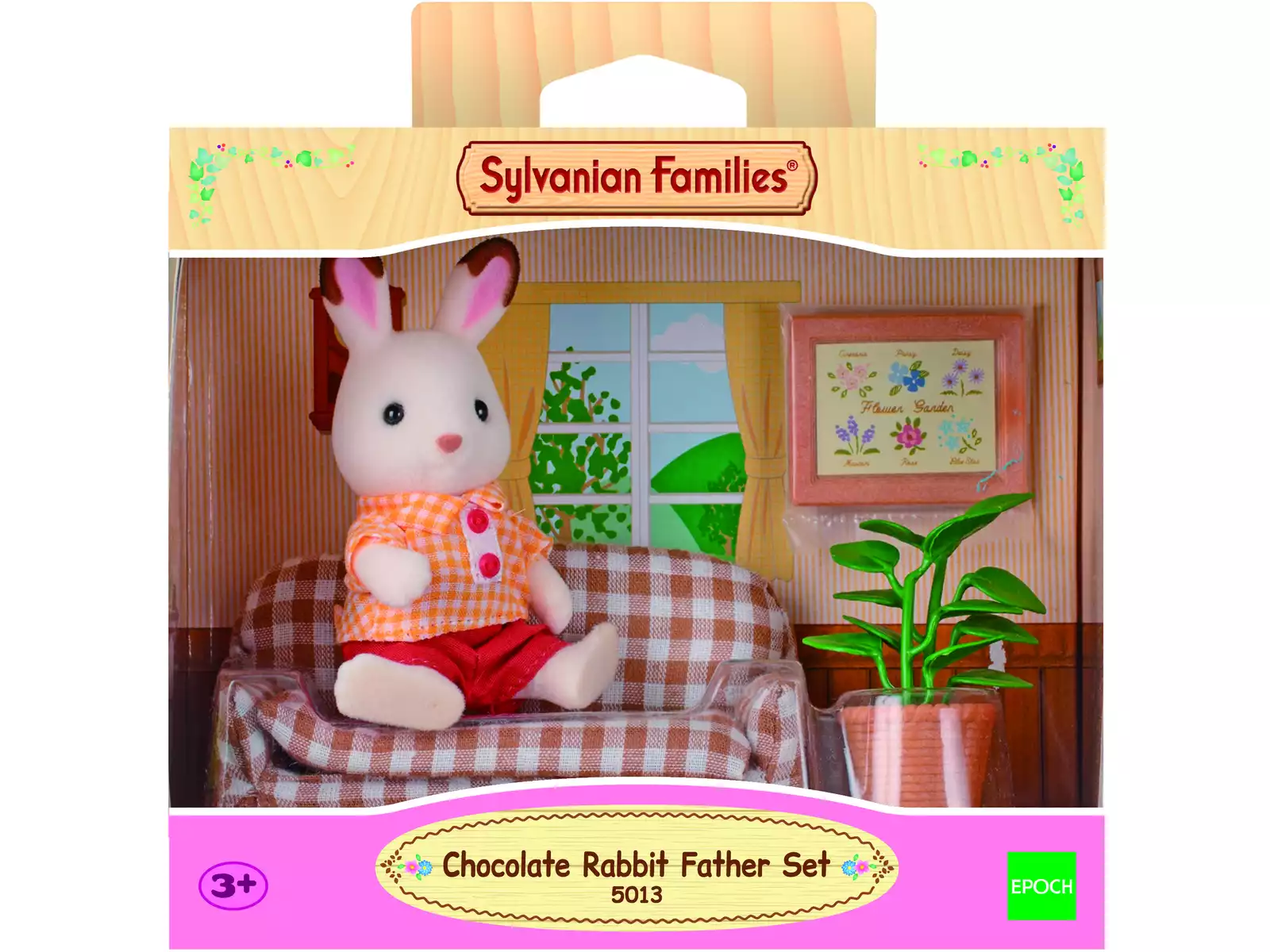 EPOCH SYLVANIAN FAMILIES SET DE SOFÁ FRASIER CONEJO CHOCOLATE
