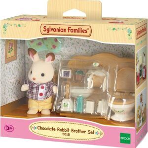 EPOCH SYLVANIAN FAMILIES SET DE BAÑO COCO CONEJO CHOCOLATE