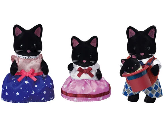 EPOCH SYLVANIAN FAMILIES FAMILIA GATO MEDIANOCHE - Imagen 2