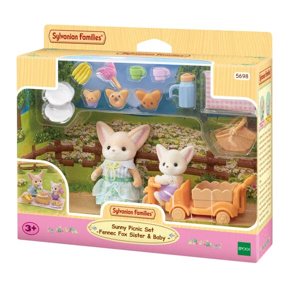 EPOCH SYLVANIAN FAMILIES SET DE PICNIC HERMANOS ZORRO DEL DESIERTO
