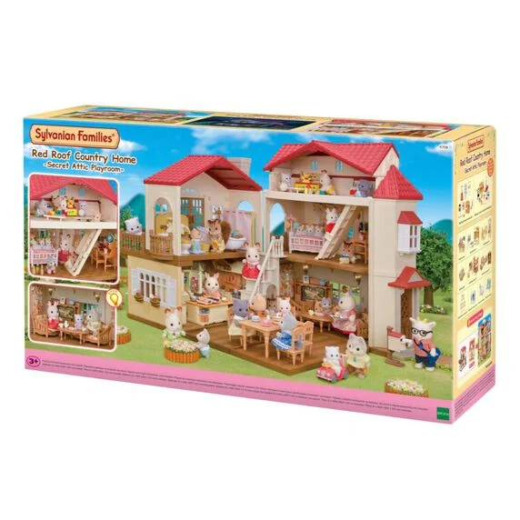 EPOCH SYLVANIAN FAMILIES CASA CON LUCES Y ÁTICO SECRETO
