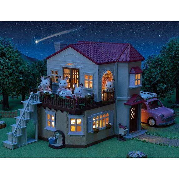 EPOCH SYLVANIAN FAMILIES CASA CON LUCES Y ÁTICO SECRETO - Imagen 3