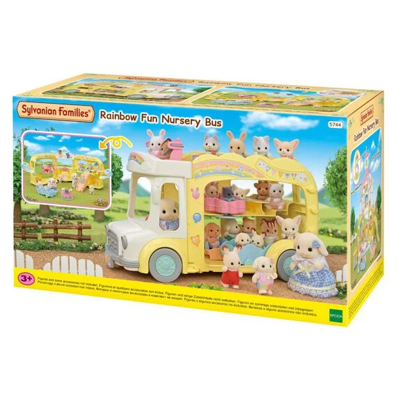 EPOCH SYLVANIAN FAMILIES AUTOBÚS ARCOÍRIS DE LA GUARDERÍA