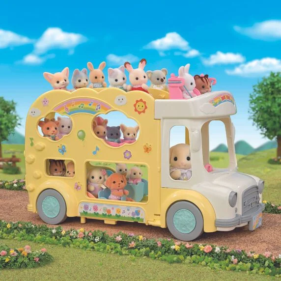 EPOCH SYLVANIAN FAMILIES AUTOBÚS ARCOÍRIS DE LA GUARDERÍA - Imagen 2