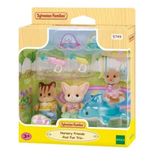EPOCH SYLVANIAN FAMILIES AMIGOS DE LA GUARDERÍA FIESTA EN LA PISCINA