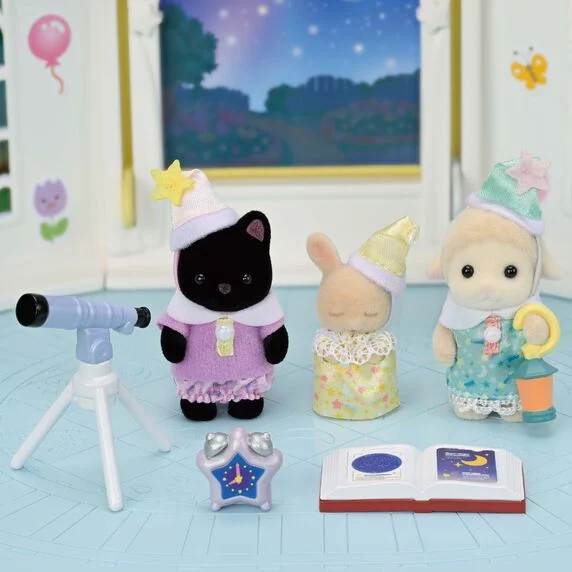 EPOCH SYLVANIAN FAMILIES AMIGOS DE LA GUARDERÍA FIESTA DE PIJAMAS - Imagen 2