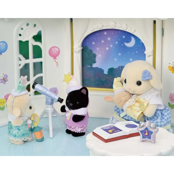 EPOCH SYLVANIAN FAMILIES AMIGOS DE LA GUARDERÍA FIESTA DE PIJAMAS - Imagen 3