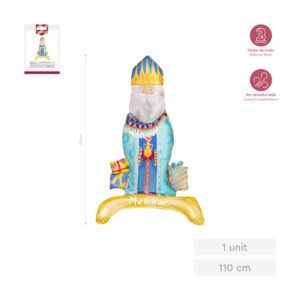 AMBER MOOD OH YEAH GLOBO FOIL BASE PIE REY MELCHOR 110CM