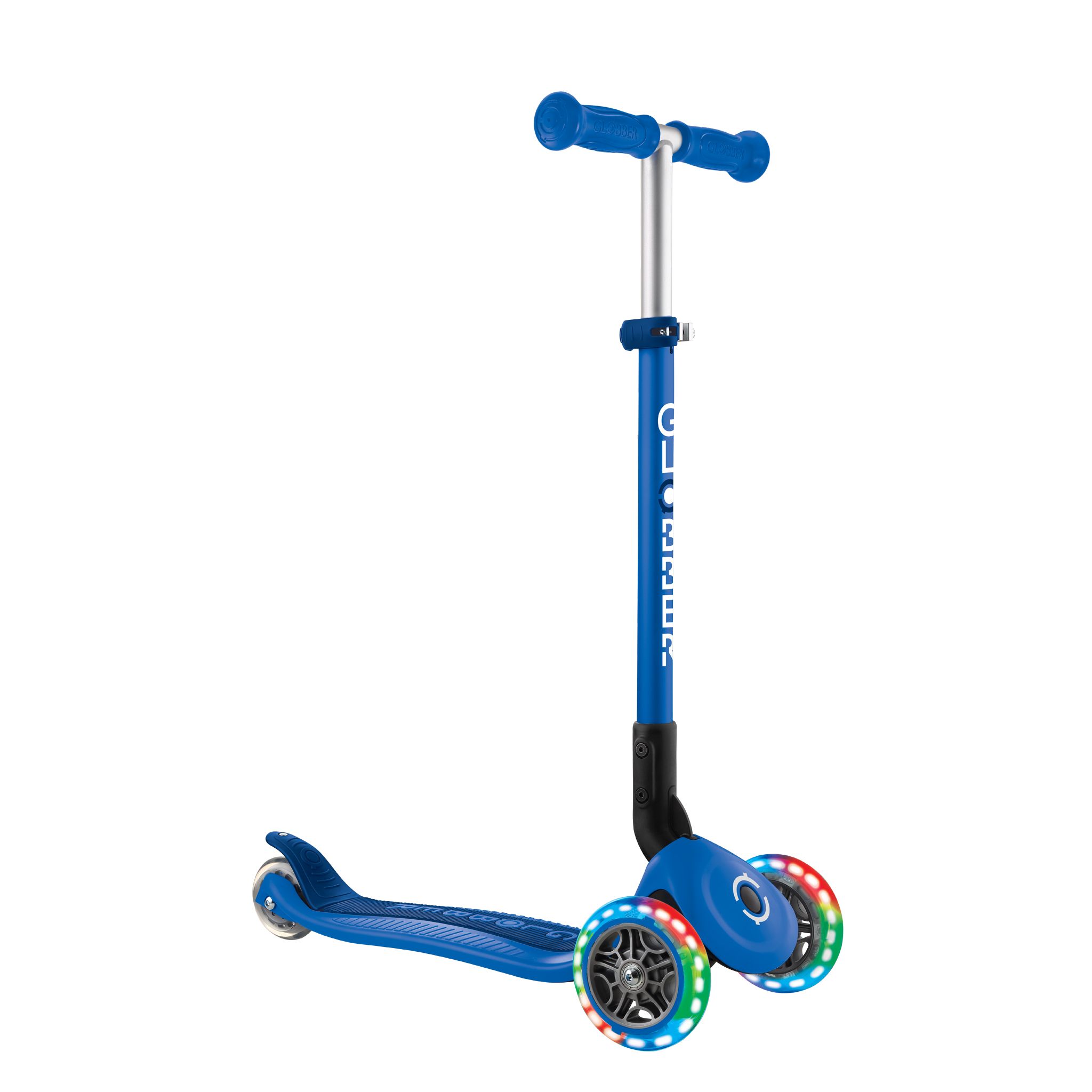 GLOBBER PATINETE PRIMO FOLDABLE DE LUCES AZUL