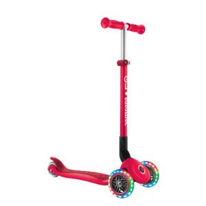 GLOBBER PATINETE PRIMO FOLDABLE DE LUCES ROJO