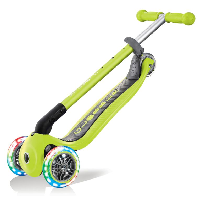GLOBBER PATINETE PRIMO FOLDABLE LIGHTS VERDE LIMA - Imagen 2