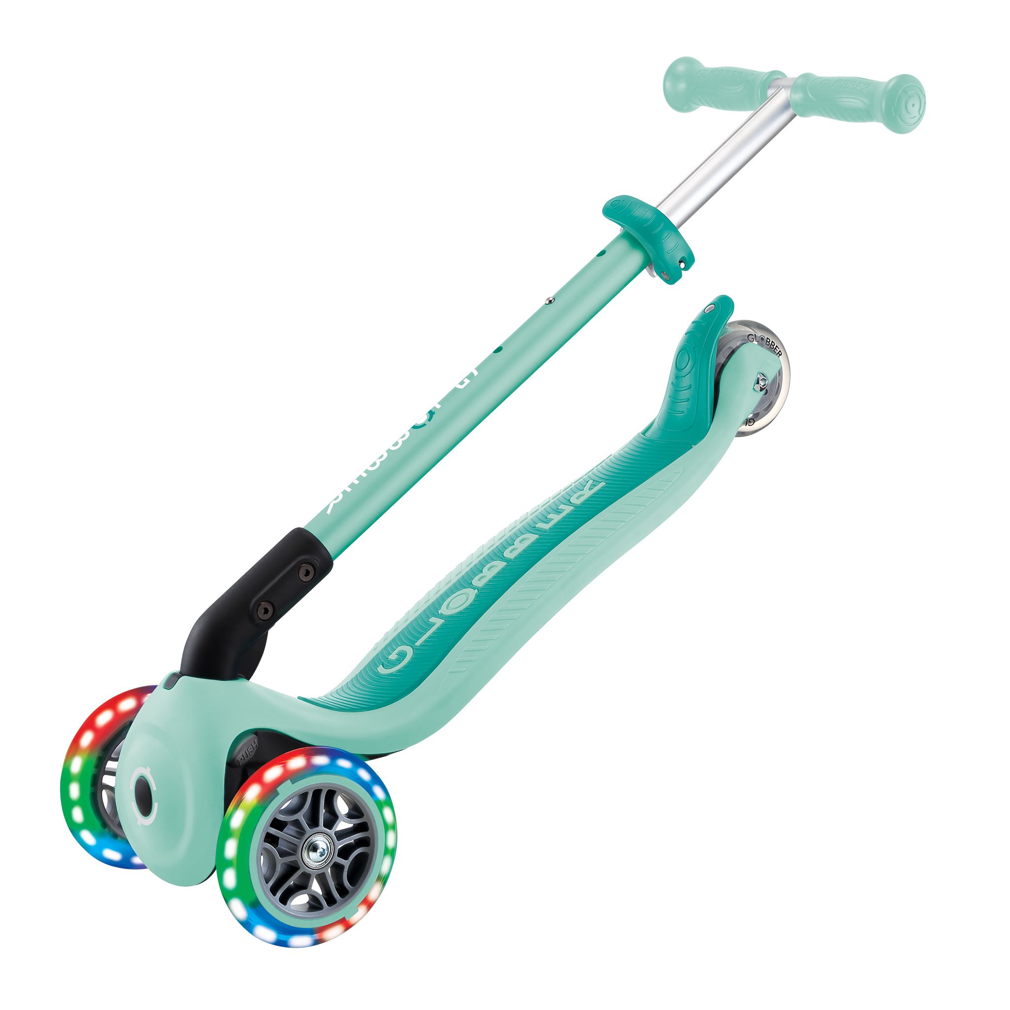GLOBBER PATINETE PRIMO FOLDABLE LIGHTS MENTA - Imagen 2