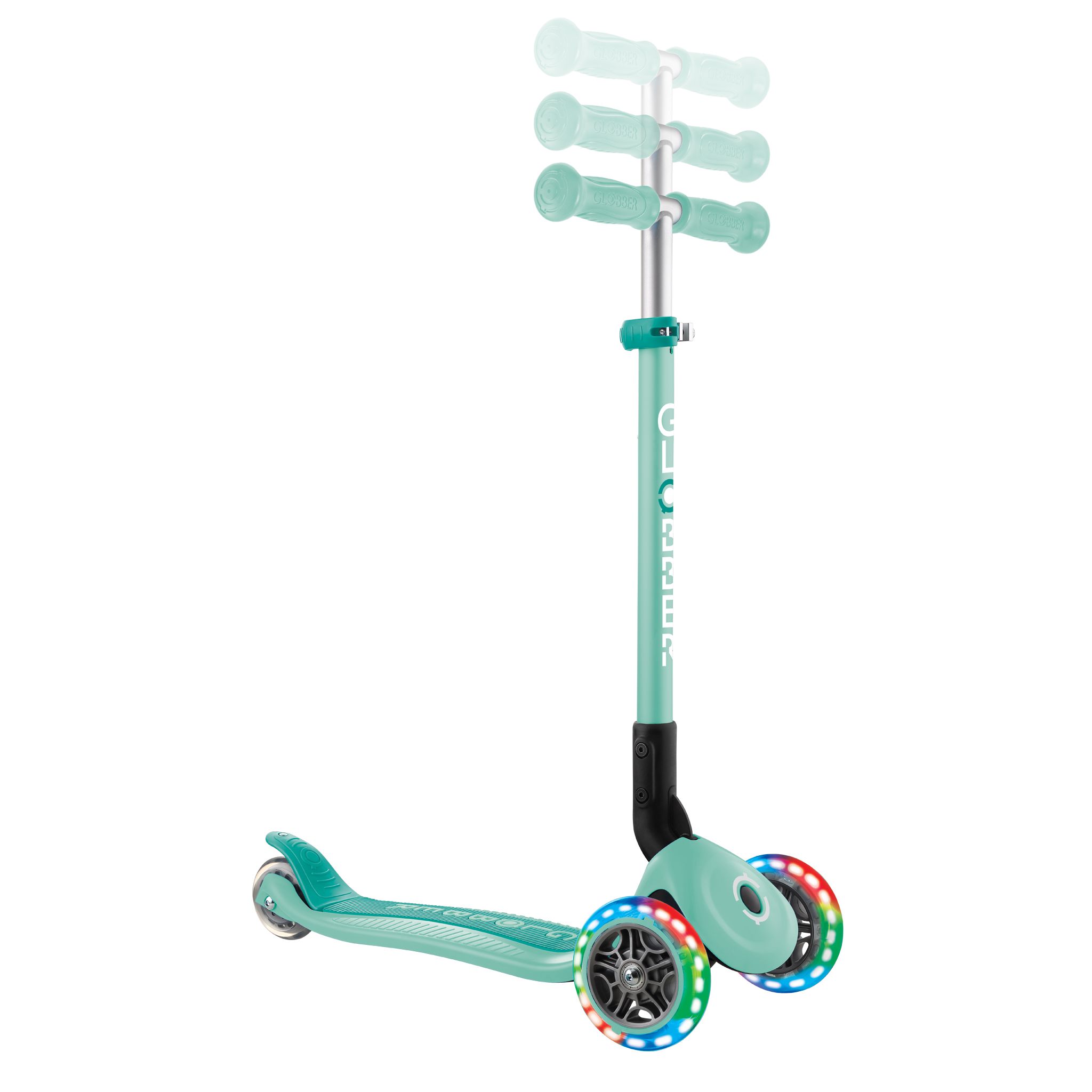 GLOBBER PATINETE PRIMO FOLDABLE LIGHTS MENTA - Imagen 3