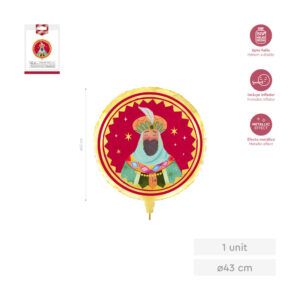 AMBER MOOD OH YEAH GLOBO FOIL REDONDO BALTASAR 43CM APTO HELIO