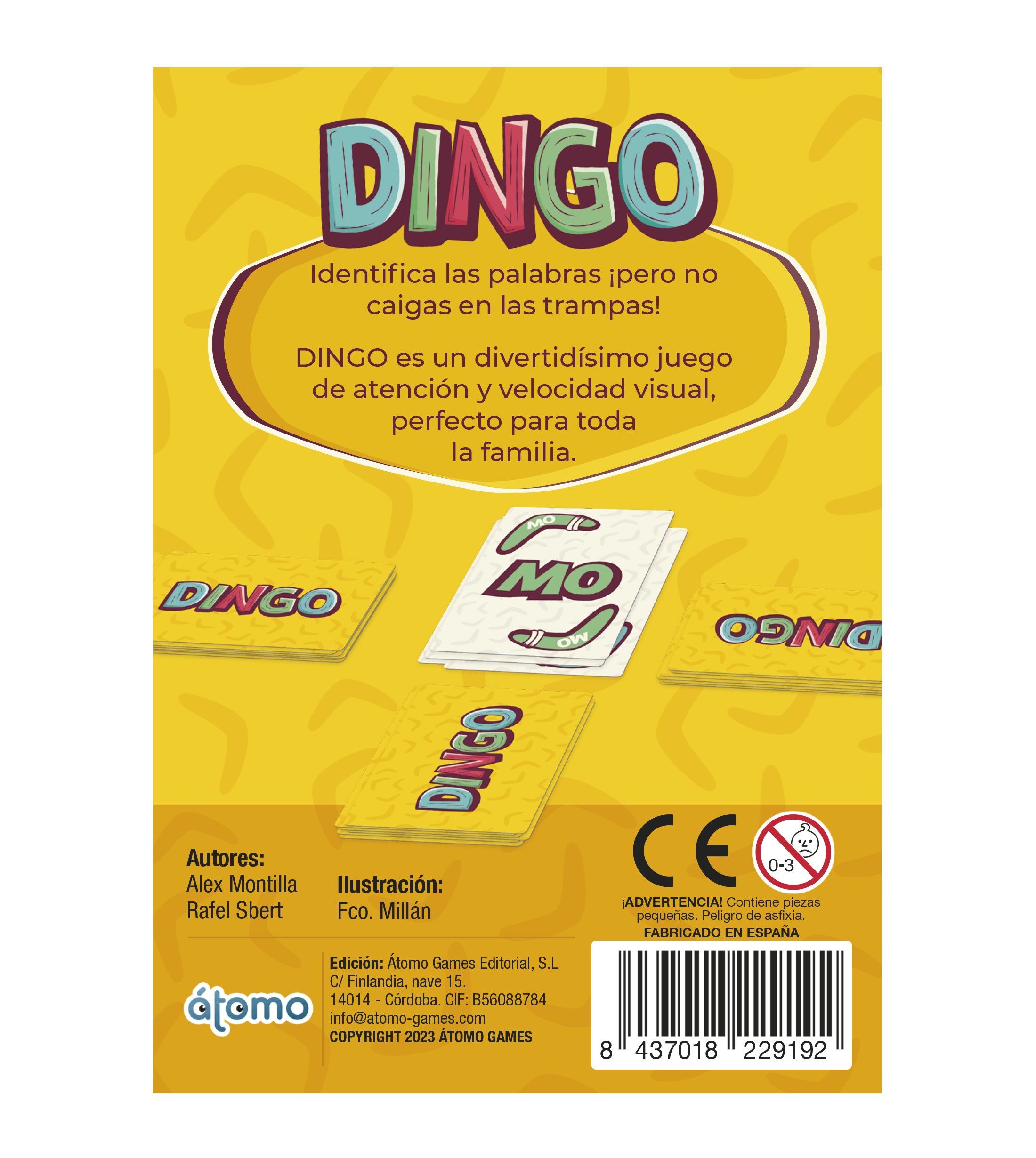 ÁTOMO JUEGO DE MESA DINGO - Imagen 3