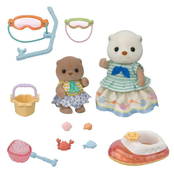EPOCH SYLVANIAN FAMILIES SET HERMANAS NUTRIA MARINA - Imagen 2