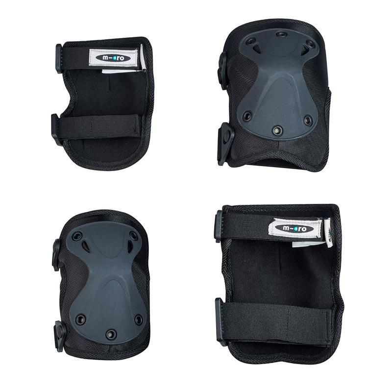 MICRO RODILLERAS/CODERAS NEGRO TALLA L