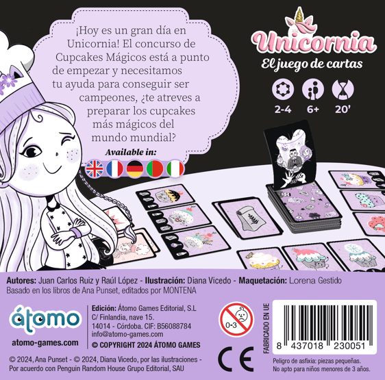 ÁTOMO UNICORNIA JUEGO DE CARTAS - Imagen 3