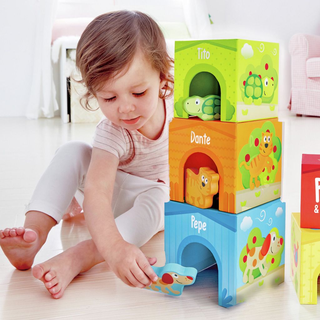HAPE CUBOS APILABLES PEPE & FRIENDS - Imagen 2
