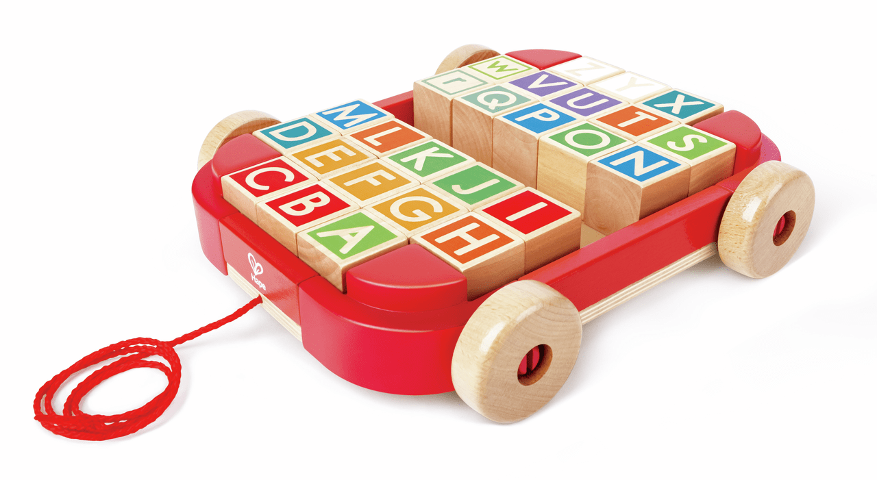 HAPE CARRO DE ARRASTRE CON BLOQUES APILABLES