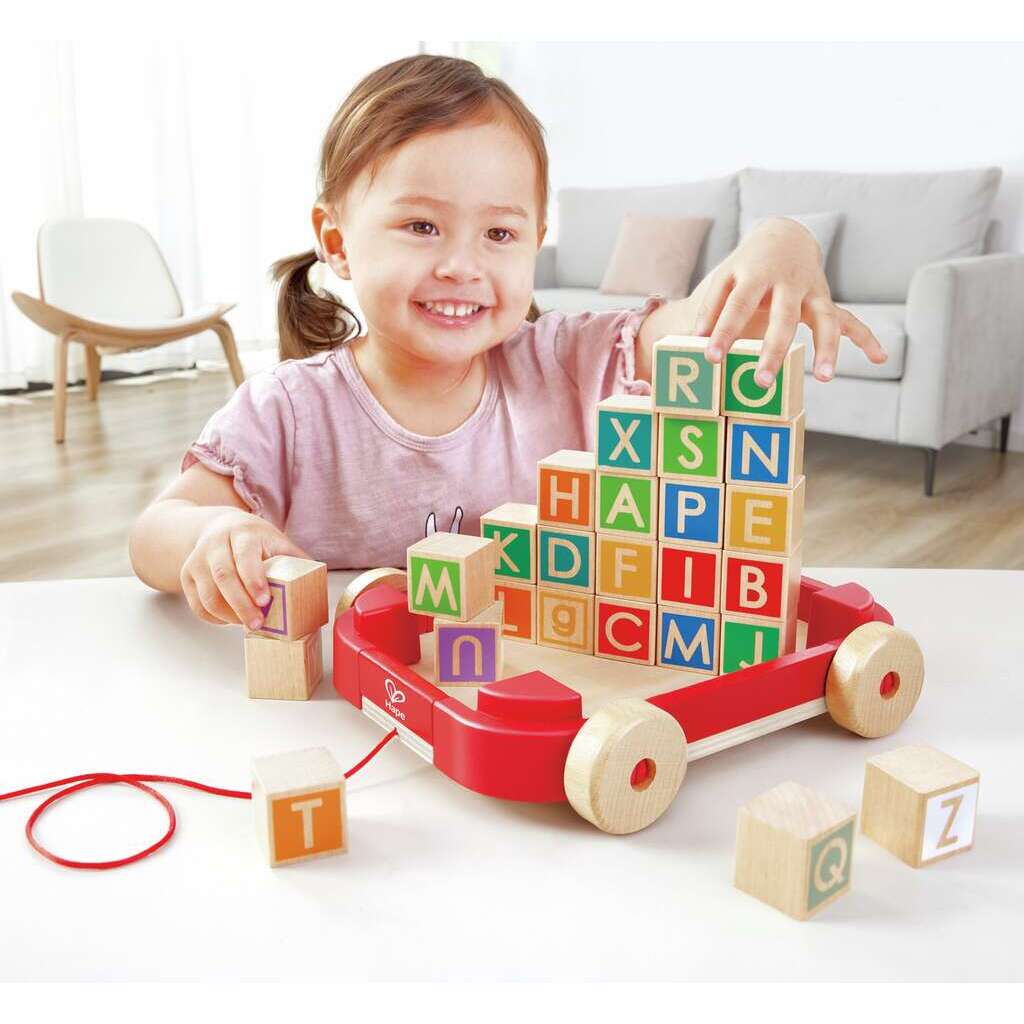 HAPE CARRO DE ARRASTRE CON BLOQUES APILABLES - Imagen 2