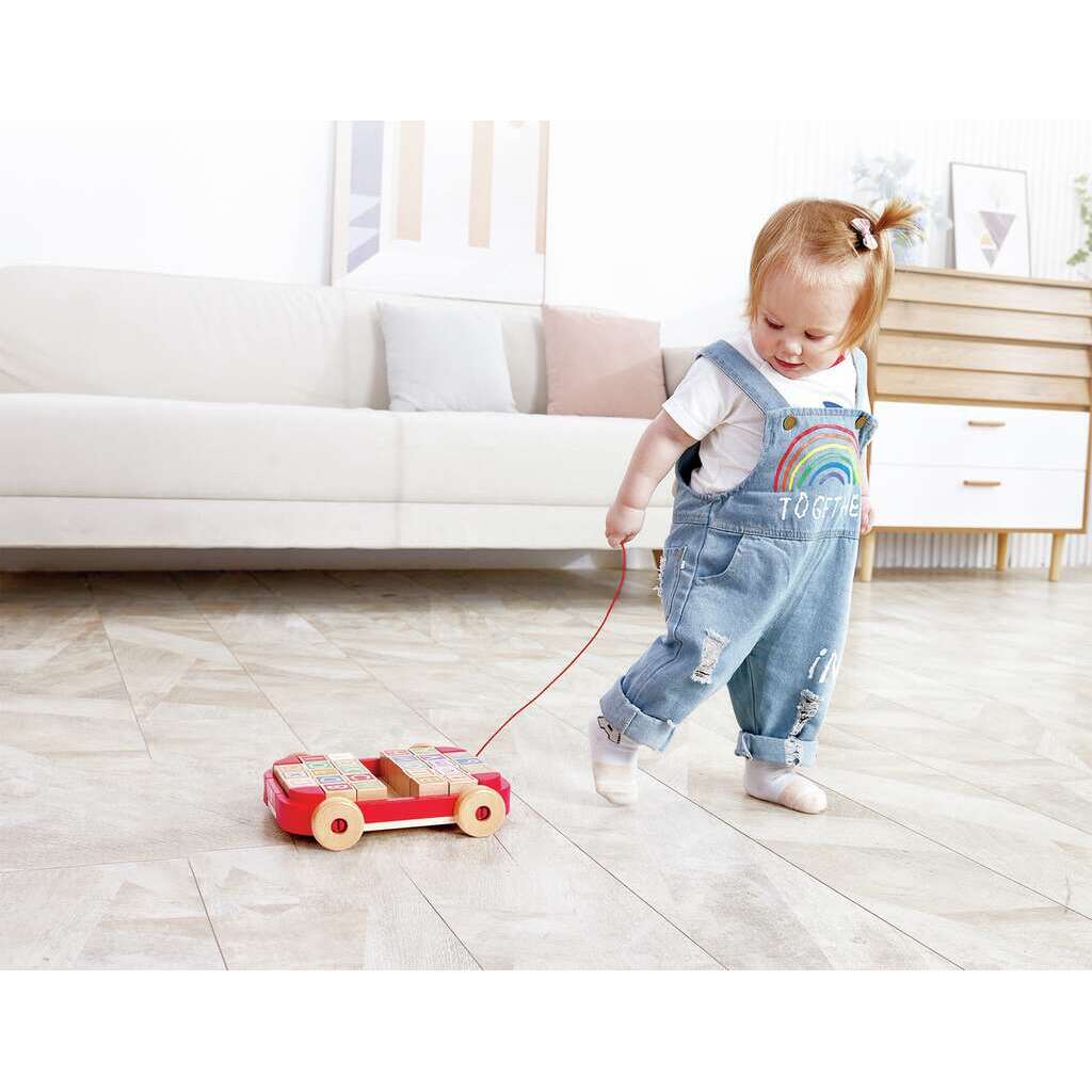 HAPE CARRO DE ARRASTRE CON BLOQUES APILABLES - Imagen 3