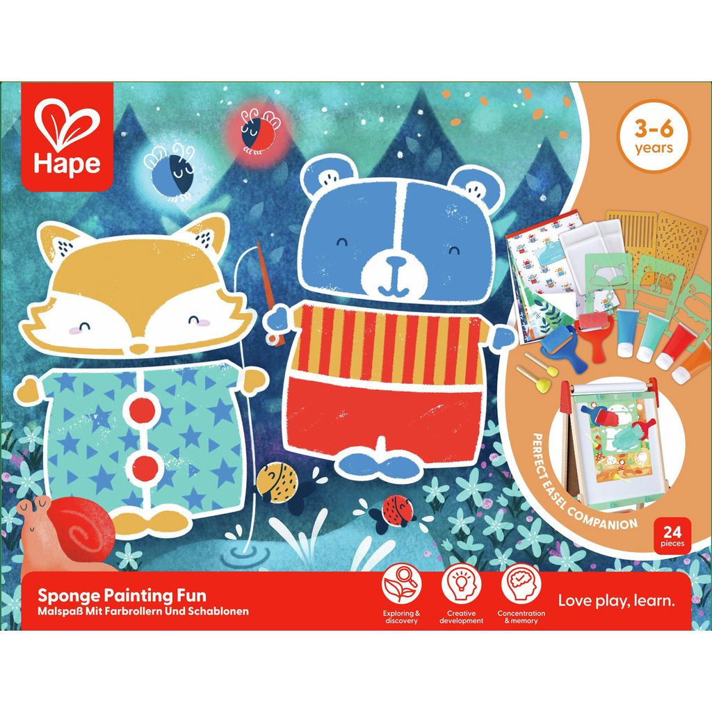 HAPE DIVERSIÓN DE PINTURA CON ESPONJA - Imagen 3