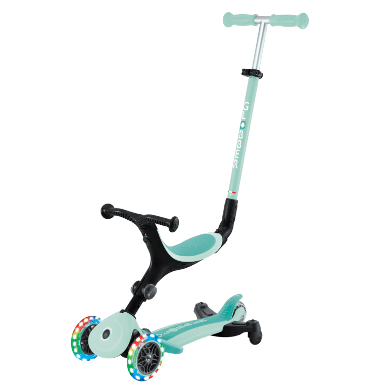 GLOBBER GO UP ACTIVE 360º WHITE LIGHTS MINT