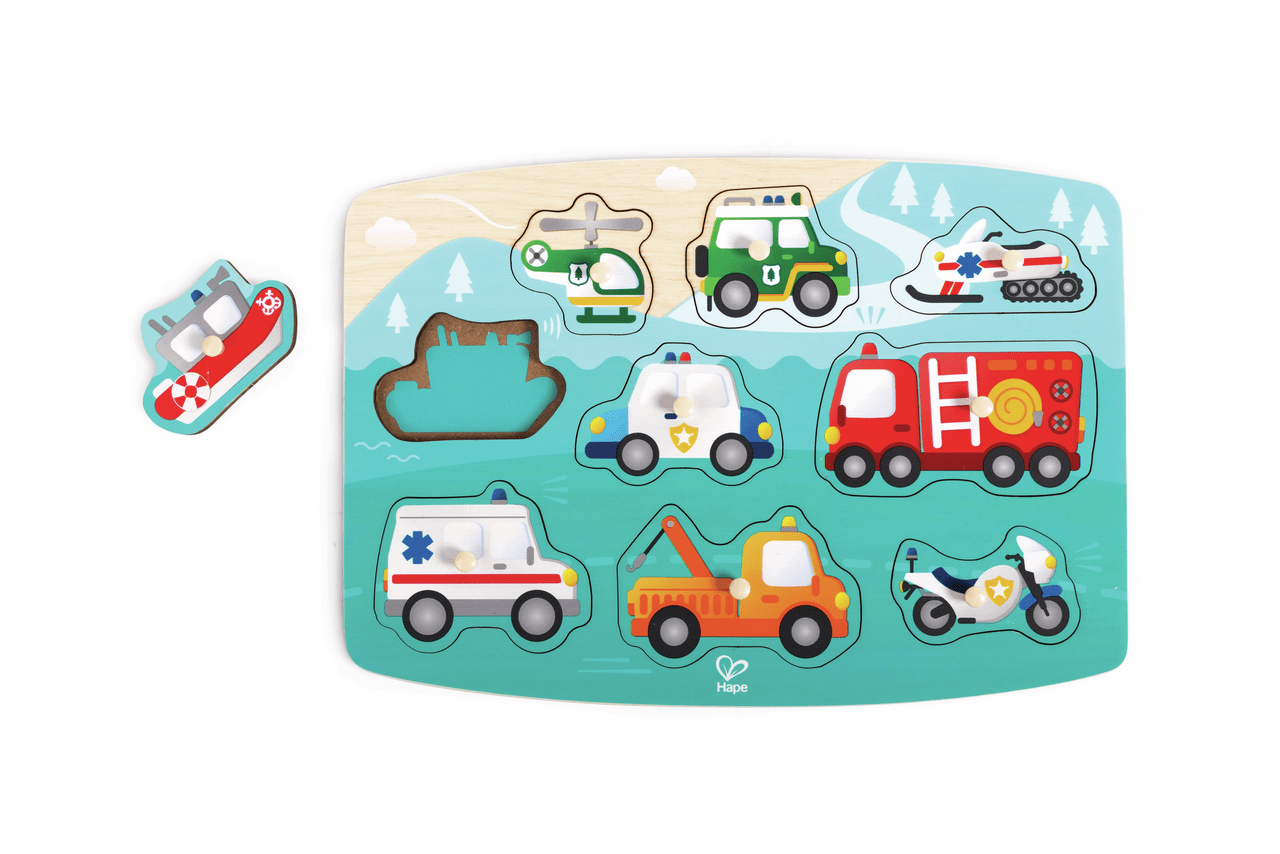 HAPE PUZLE DE EMERGENCIAS CON PINZAS