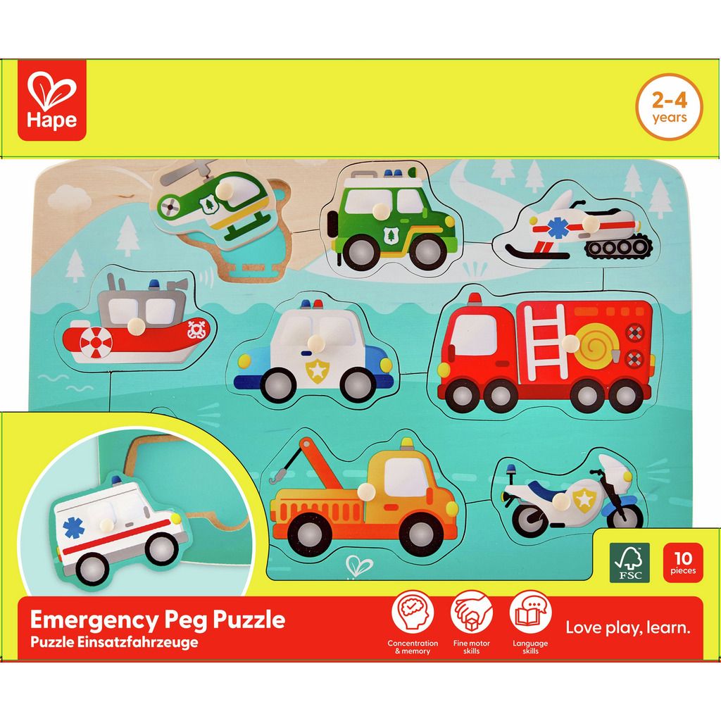HAPE PUZLE DE EMERGENCIAS CON PINZAS - Imagen 3