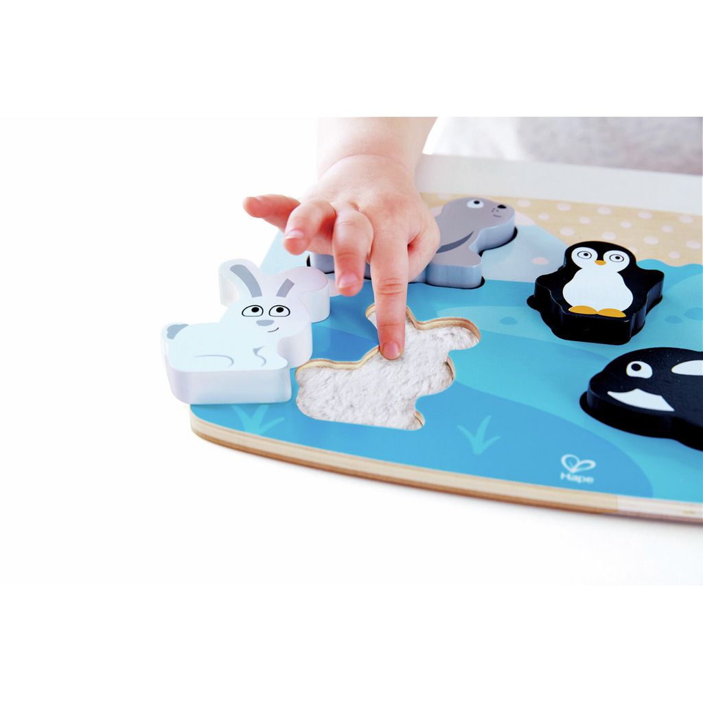 HAPE PUZLE TÁCTIL DE ANIMALES POLARES - Imagen 2