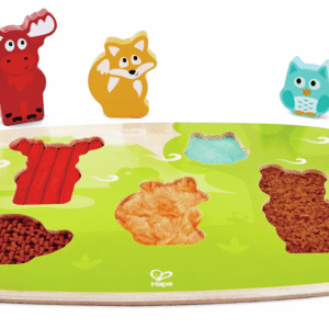 HAPE PUZLE TÁCTIL DE ANIMALES DEL BOSQUE