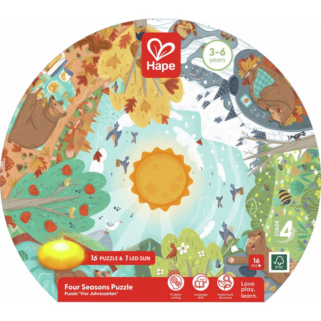 HAPE PUZLE DE LAS CUATRO ESTACIONES - Imagen 3