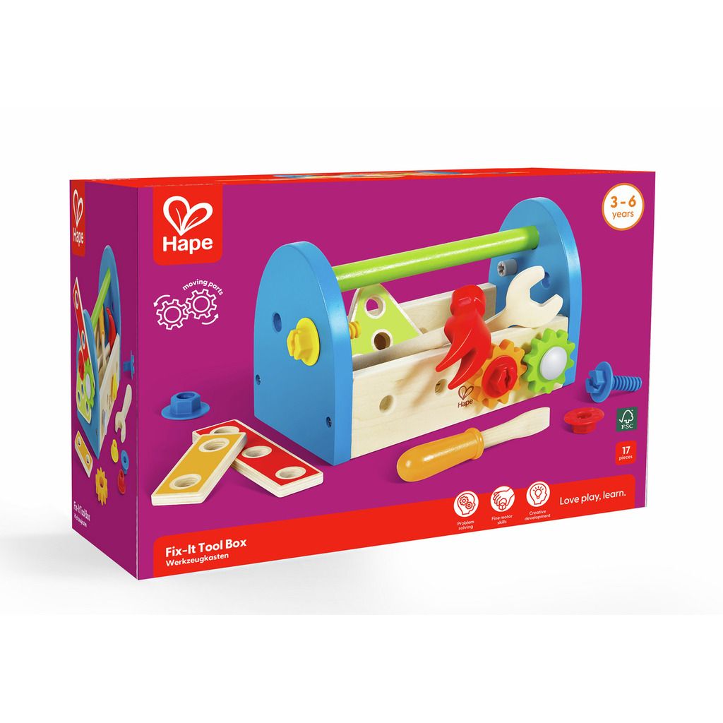 HAPE CAJA HERRAMIENTAS DE MADERA - Imagen 3