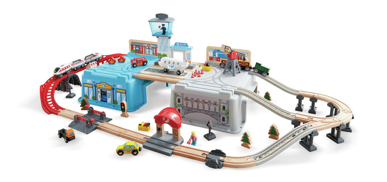 HAPE JUEGO DE BLOQUES GRAN TRANSPORTE