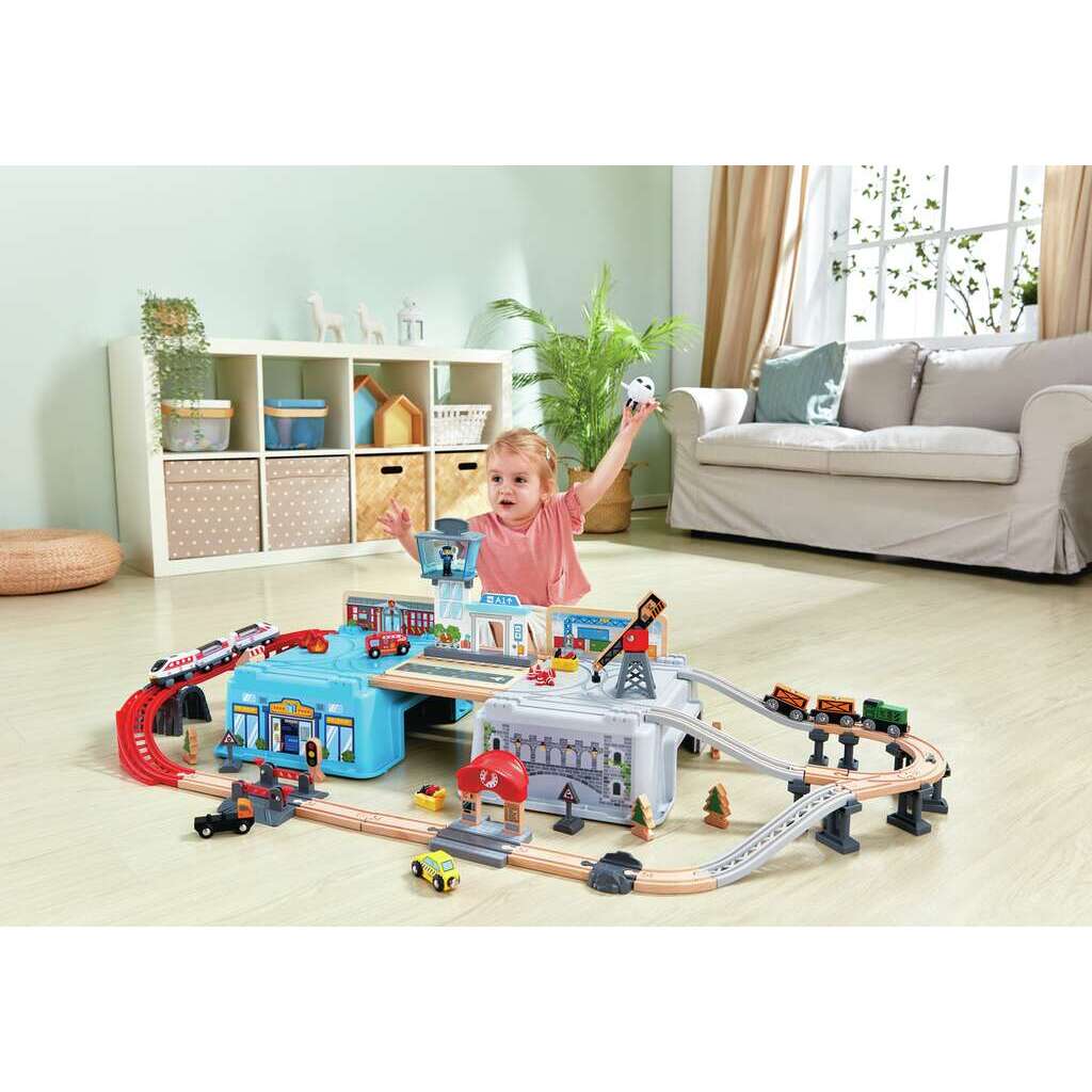HAPE JUEGO DE BLOQUES GRAN TRANSPORTE - Imagen 2