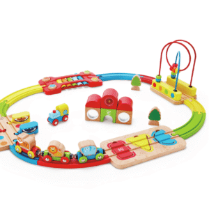 HAPE FERROCARRIL DE ROMPECABEZAS ARCO IRIS