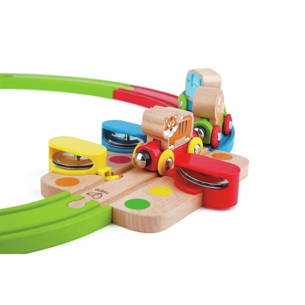 HAPE FERROCARRIL DE ROMPECABEZAS ARCO IRIS - Imagen 2