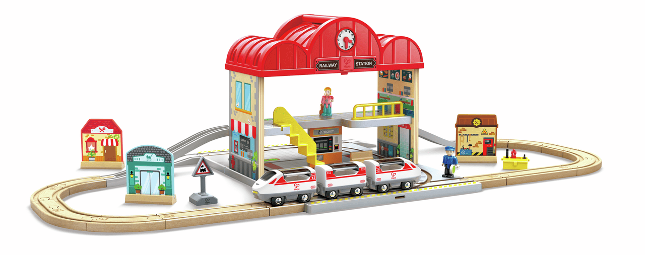 HAPE SET DE ESTACIÓN DE TREN PORTÁTIL