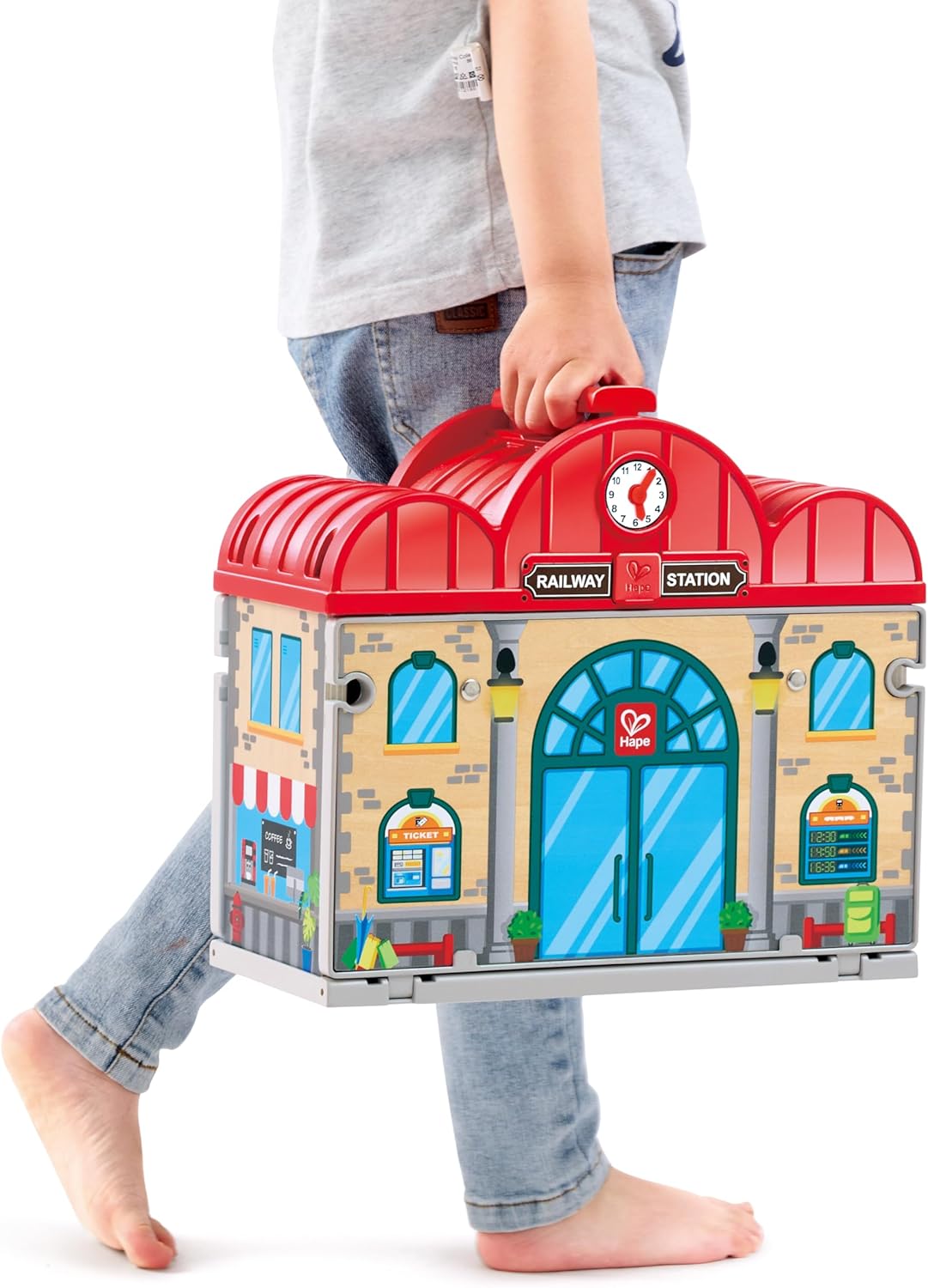 HAPE SET DE ESTACIÓN DE TREN PORTÁTIL - Imagen 2