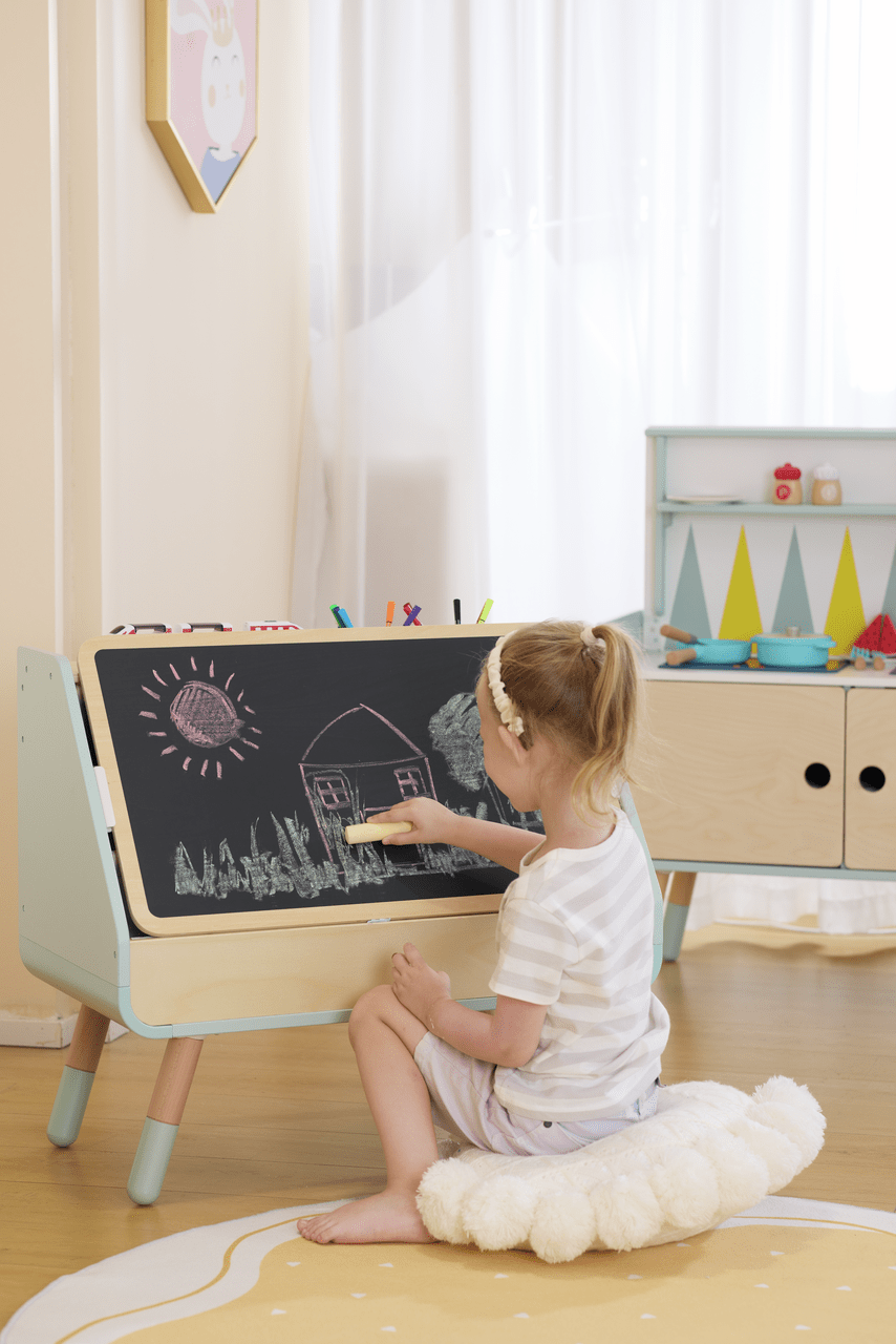 HAPE MESA DE DIBUJO Y BIBLIOTECA 2 EN 1 - Imagen 3