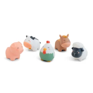 SARO SET DE 5 JUGUETES DE BAÑO FUNNY FARM UNIQUE