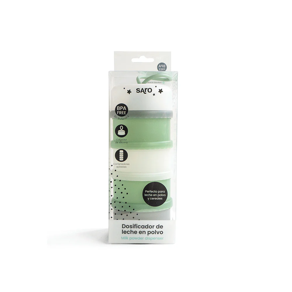SARO CONTENEDOR DE LECHE EN POLVO VERDE - Imagen 2